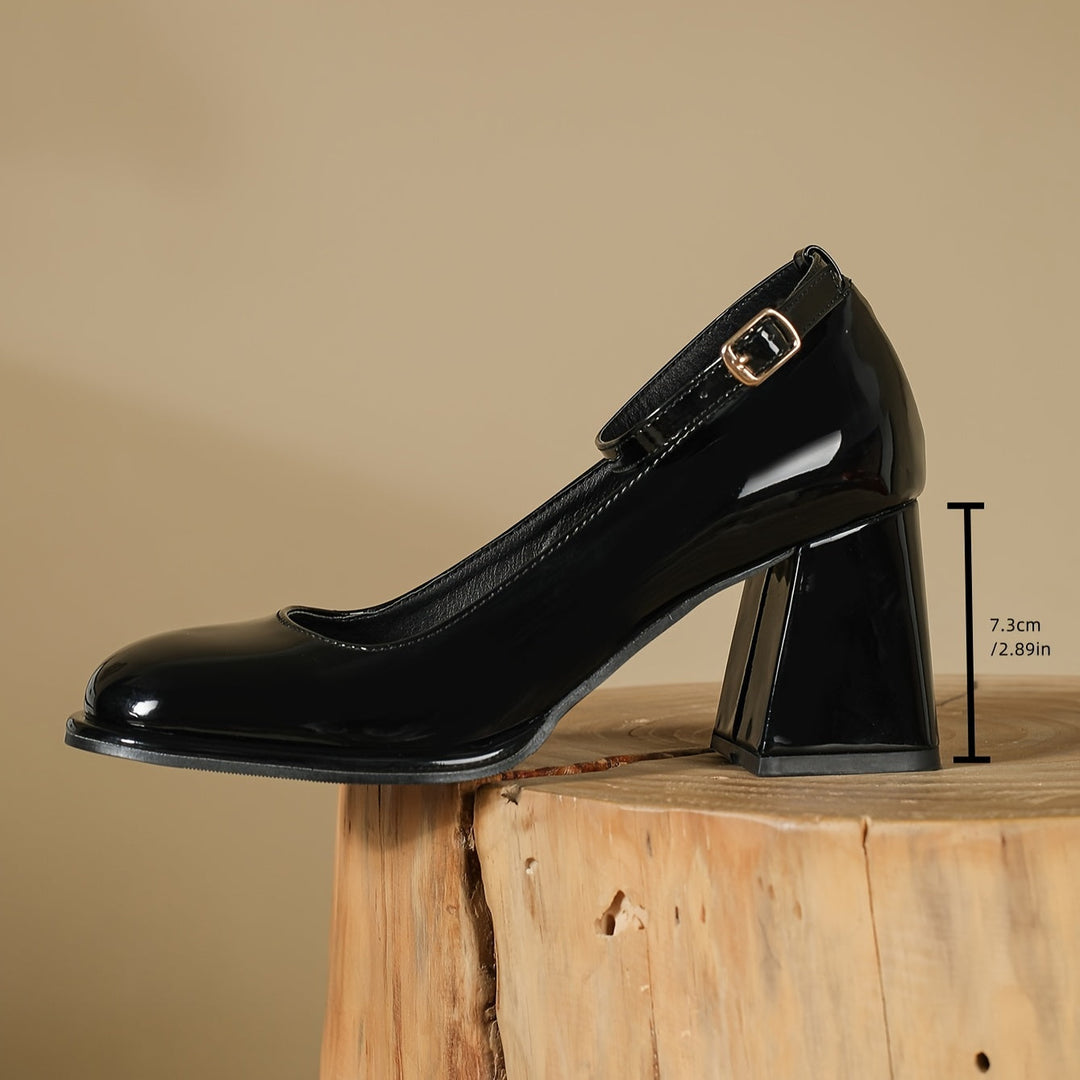 Celeste™ | Patent Strap Heels
