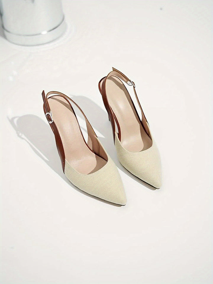 Gemini said Amélie™ | Contrast Slingback Heels