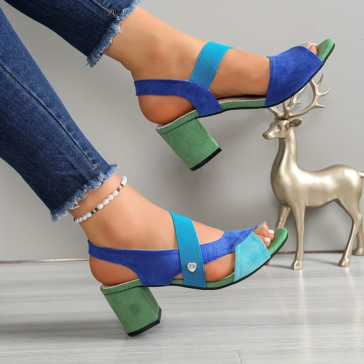 Elara™ | Cross Strap Comfort Heels