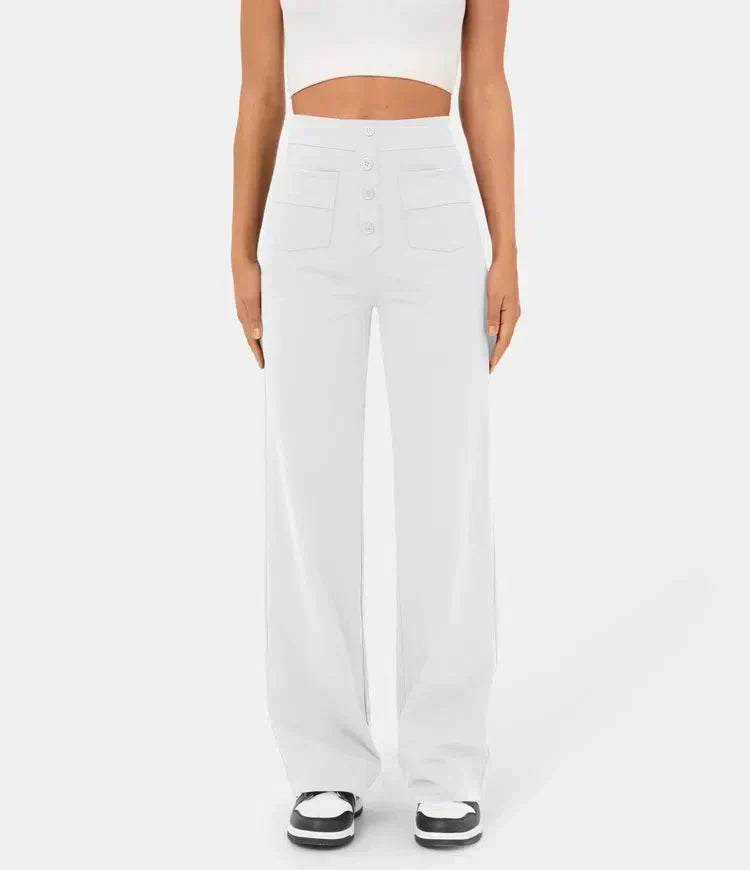 Bellara Flex™ | High-Waisted Stretch Trousers with Pockets